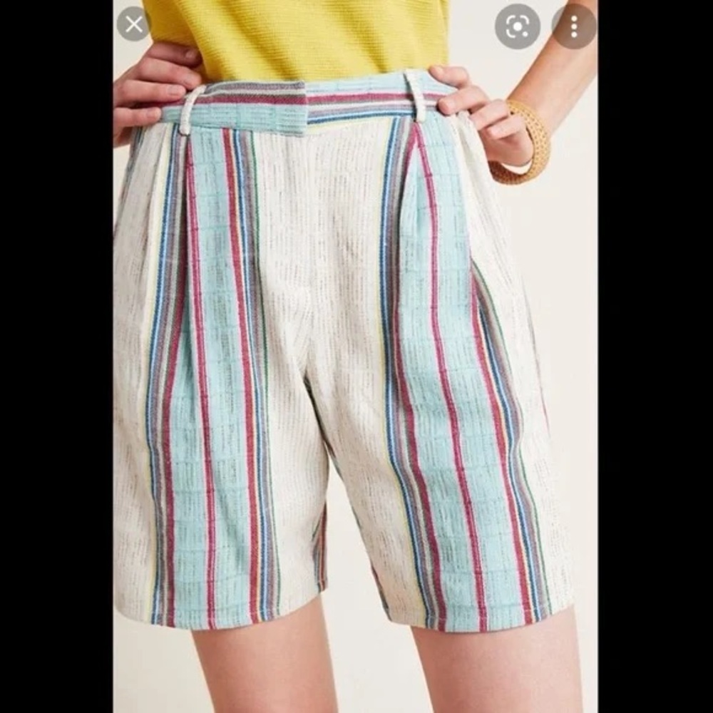NWT DRA Stripe Linen Shorts from Anthropologie - Size Small